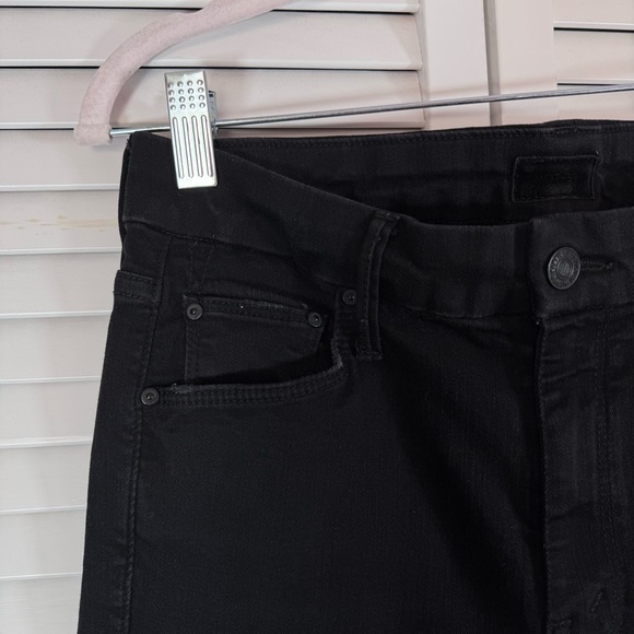 Mother The Looker Not Guilty Black Jeans Mid Rise Skinny Size 28 - Picture 8 of 13